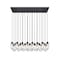 Z-Lite Arden Linear Chandelier, 23-Light, 18 In.W x 54 In.L x 12 In.H, Matte Black/Clear 651P-23L-MB - alternate 3